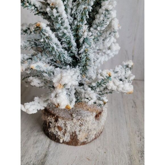 Vickerman snow pine christmas tree home decor - Picture 7 of 12